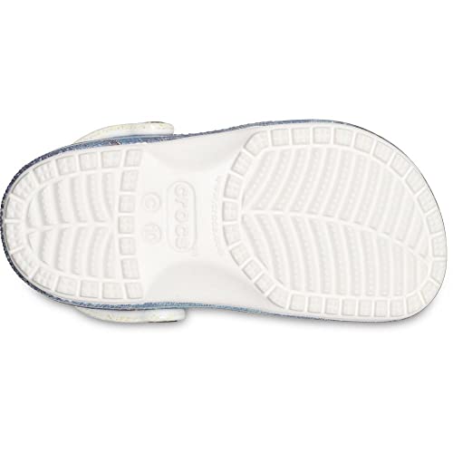 Image of Crocs Unisex-Child Classic Graphic Clog, White /Multi, 10 Toddler