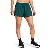 Under Armour Womens Fly by Shorts, (449) Hydro Teal/Hydro Teal/Reflective, Large