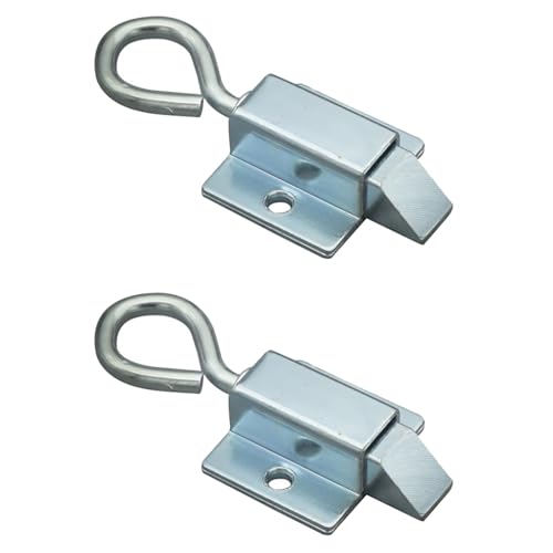 Lot de 2 loquets de porte automatiques à ressort pour portails, chambres, abris de jardin, armoire d'hôtel (bas)