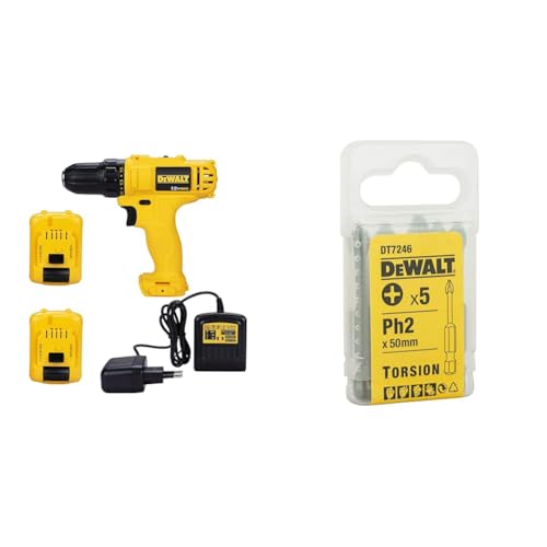 Image of DEWALT DCD700D2 12V, 10mm XR Li ion Cordless Drill Driver with 2x2.0 Ah Batteries included