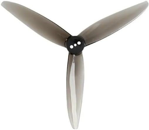 A single ETLIN T4024 3-blade PC propeller viewed from an angle, showing the slight curve of the blades.