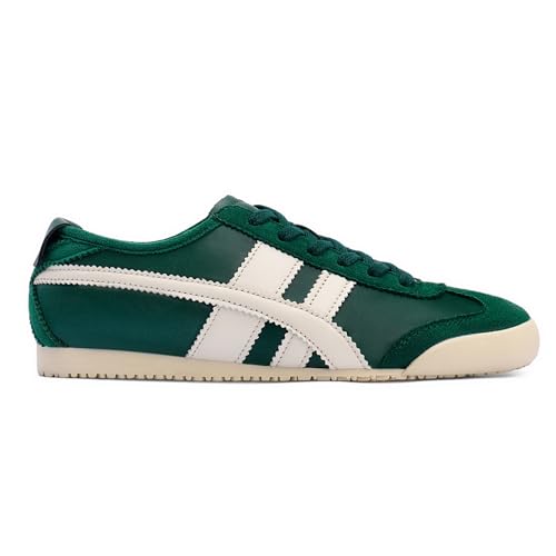 Tigeridea Retro Flat Footwear Vintage Striped Sneakers, Green, 8.5