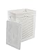 DVier Wäschekorb, MDF, weiss 35x25 H.46 MHZWK-08WRt-a