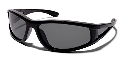 ShadyVEU Slim Rectangular Mirrored Polarized HD UV400 Sports Mens Womens Sunglasses