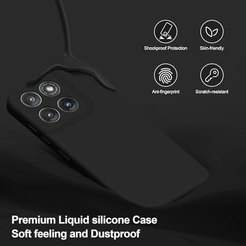 Coque Motorola Edge 2025 fine antichoc en silicone souple noir