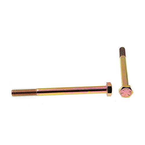 Image of Prime-Line 9105095 Hex Head Cap Screws, Grade 8, 5 /16 in-18 X 3-3 /4 in, Grade 8 Yellow (10 Pack)