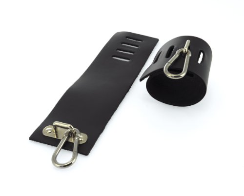 Manschetten ra7616 cuir noir réglable Erotic Fashion pour jeu de retenue confortable