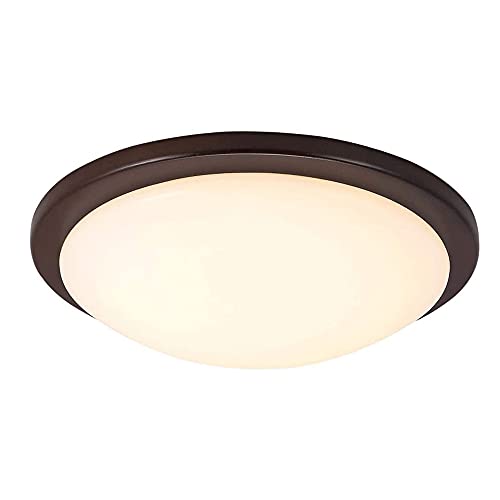 Plafondier LED en bois de noyer tambour à intensité variable pour chambre et balcon