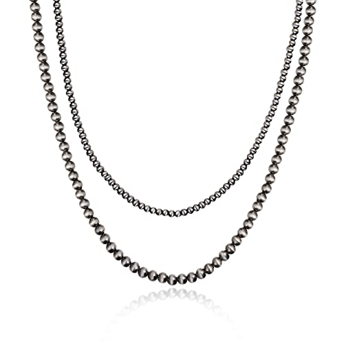 Navajo Pearl Layered Necklace Western Cowgirl Country Gift for Women