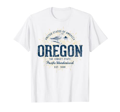 Retro Vintage State of Oregon T-Shirt