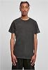 Build your Brand Men's Acid Washed Round Neck T-Shirt, Black, S #4