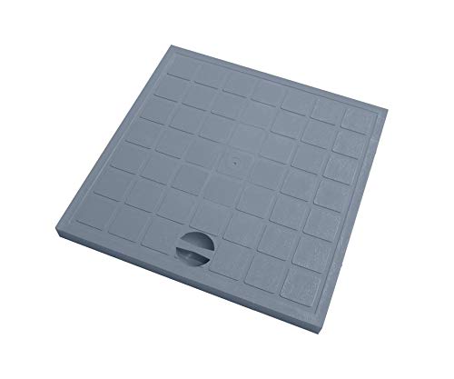 Preisvergleich Produktbild Schachtdeckel 300x300mm; begehbar, PVC, grau