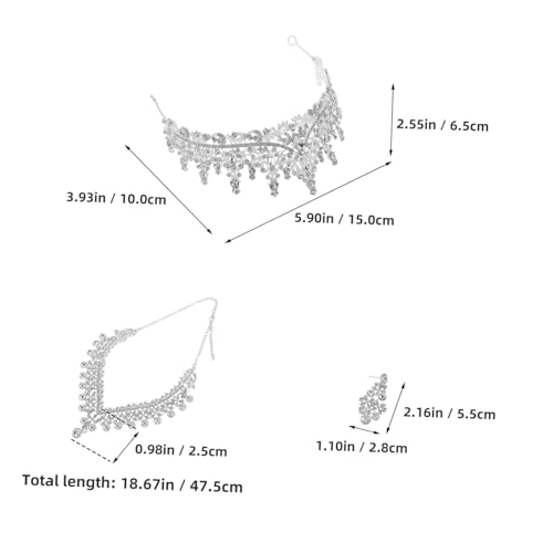 Collar y pendientes de boda para lucir un escote radiante en tu banquete nupcial 2
