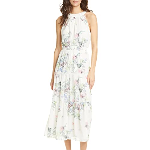 Ted Baker Kahlay Pergola Kleid mit Neckholder-Ausschnitt - Weiß - 40
