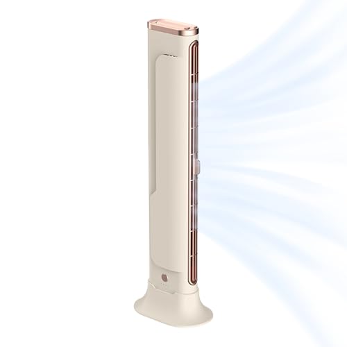 Ventilador de torre de mesa, ventilador de mesa personal, ventilador silencioso para el hogar, dormitorio, sala de estar, lugar de trabajo, dispositivo de pie personal con 3 velocidades de