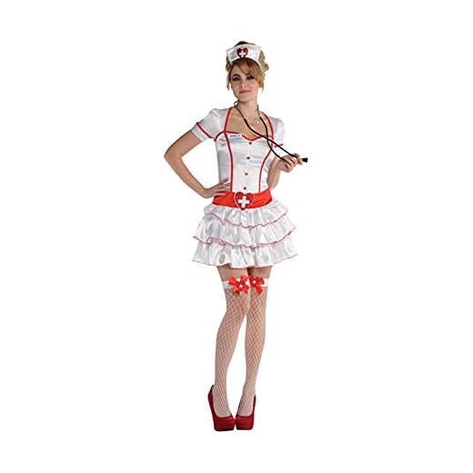 Yummy Bee - Disfraz de enfermera traviesa para mujer, disfraz sexy para Halloween, talla grande 8-18 (8-10)