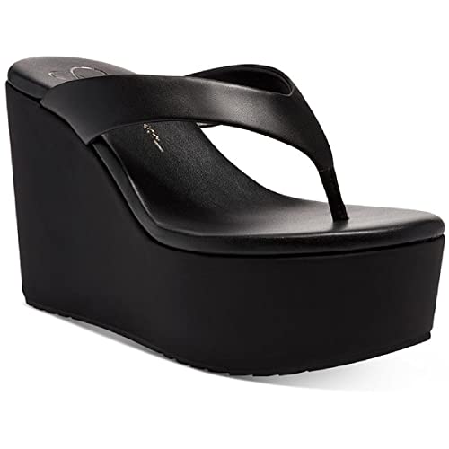 Jessica Simpson Women's Stilla Platform Wedge Sandal, Black, 7