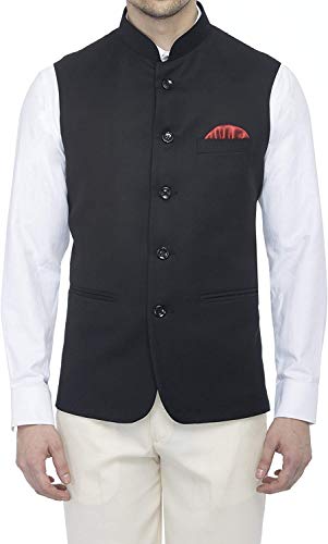 Image of Dhingra Men's Solid Nehru Jacket