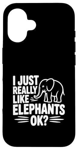 I Just Really Like Elephants Ok? �ʔ����������D�� �X�}�z�P�[�X iPhone 16 �p