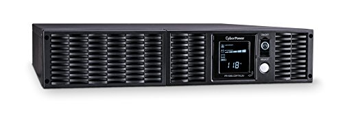 CyberPower PR1500LCDRTXL2UN Smart App Sinewave UPS System, 1500VA/1500W, 8 Outlets, AVR, 2U Rack/Tower + Pre-Installed SNMP Card,Black