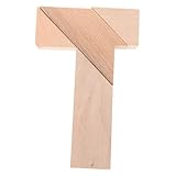 WEKAMOS 4 Stück Form Holzpuzzle aus Buchenholz Teiliges Vielseitiges Denkspiel für Erwachsene und...