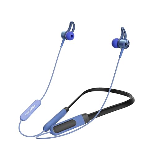 amazon basics in-Ear Wireless Neckband with Mic, Up to 65 Hours P...