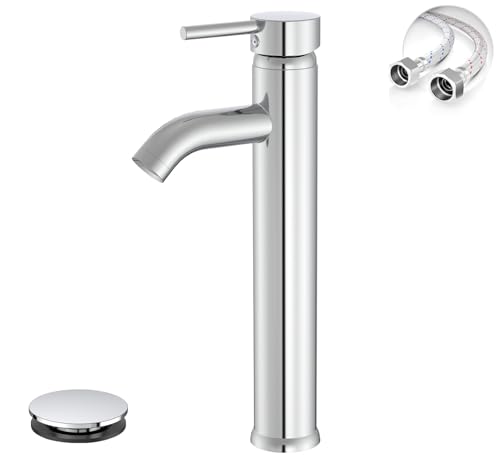 Greenspring Chrome Bathroom Faucet, Vessel Sink Faucets, Brass
