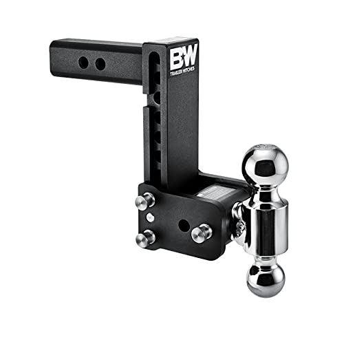 B&W Trailer Hitches Tow & Stow - Fits 2 Receiver, Dual Ball (2 x 2-5/16), 7 Drop, 10,000 GTW - TS10040B