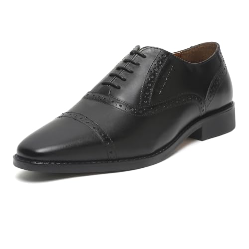 Image of LOUIS STITCH Formal Lace Up Shoes for Men | Handcrafted Italian Leather Mens Oxford Shoes| RXOX