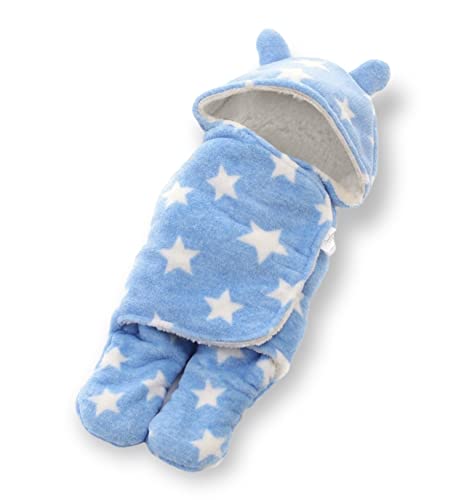 Image of BRANDONN Baby Blanket Newborn Gift Pack of Swaddle Wrapper, 0-9 Months, Length 68 cm x Width 68 cm