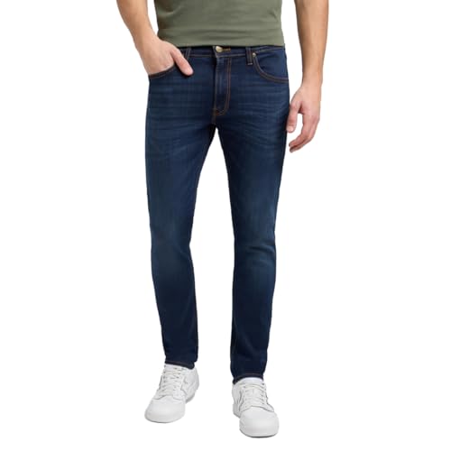 Comodi jeans Lee con un taglio slim lungo la coscia che si affusola fino a diventare stretto sull'orlo alla caviglia, Un modello fresco e contemporaneo per un look adatto a tutte le situazioni