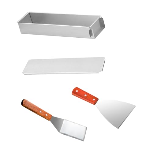 Miniatura 5 de Paquete De 3 Moldes Rectangulares De Tiramisú Con Panel Lateral Extraíble Y Espátula Para Hornear Y Limpiar Moldes De Tiramisú Con Espátula