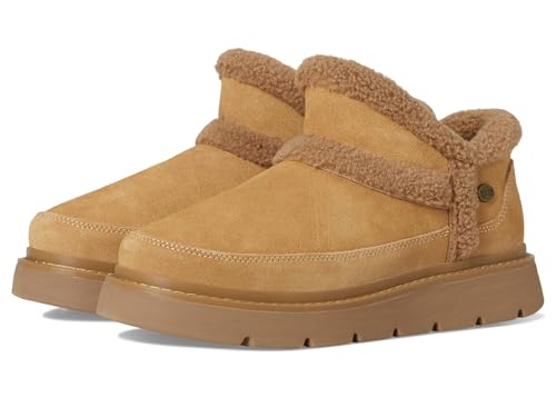 Skechers Mujer Keepsakes Lite Winter Snug Botas, Chestnut Suede Textile, 38 EU