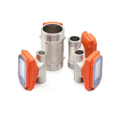 Medidor de flujo DN15 LCD electrónico de acero inoxidable con sensor de rosca para agua de riego 5