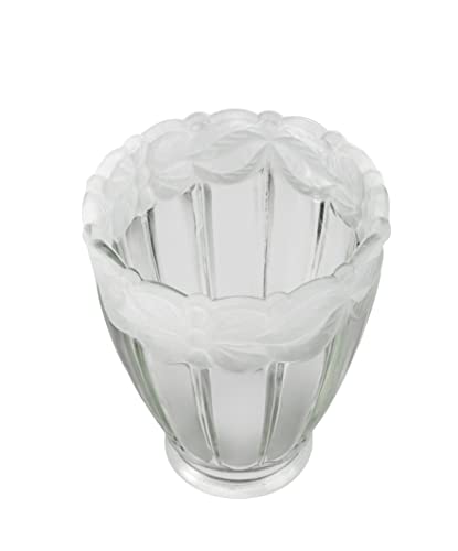 Image of Aspen Creative 23173-4 Transitional Clear & Sandblasted Ceiling Fan Replacement Glass Shade.2-1 /8 inchFitter, 5-1 /2 inchDiameter x 4-3 /4 inchHeight. 4 Pack