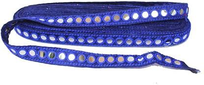 PREMDAS LACE Mirror Lace Mirror Embroidered Trim Material for Dresses, Lehenga, Saree, Dupatta, Gowns Designing, Craft & Art Decoration Lace Reel (Pack of 1) Blue (B096M2GZ1W) Amazon Price History, Amazon Price Tracker