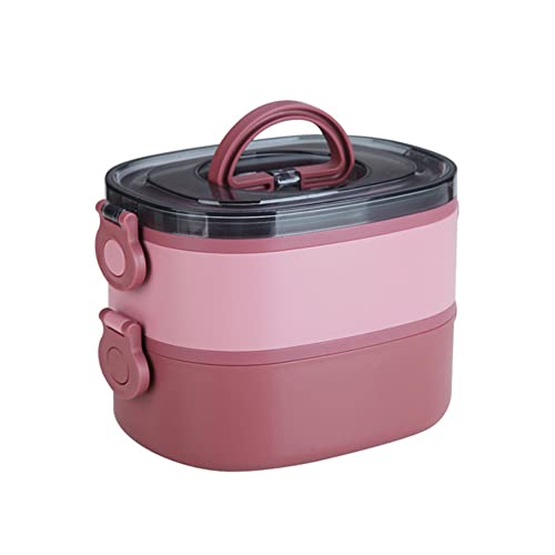 Fiambrera, caja Bento de almuerzo, capas apilables a prueba de fugas, cajas bento térmicas de acero inoxidable, cajas de comida portátil de gran capacidad para niños, hombres, mujeres, adultos