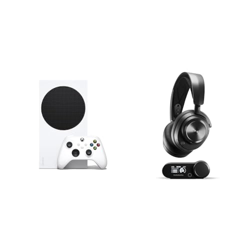 Image of SteelSeries Xbox Series S 1TB SSD All Digital Gaming Console Robot White Arctis Nova Pro Wireless Xbox Gaming Headset Bundle