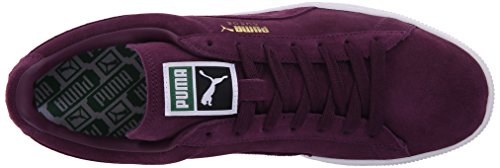 PUMA Puma Men's SUEDECLASSIC+-M, Italian Plum/White, 8.5 M US