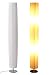 Produktbild Trango 120R Design Plissee Stehleuchte *Nizza* in Rund Stehlampe, Wohnzimmer Lampe, Leuchte, Standleuchte - Durchmesser: 14cm Ø - H: 120cm - mit 2x E27 Fassung ohne Leuchtmittel