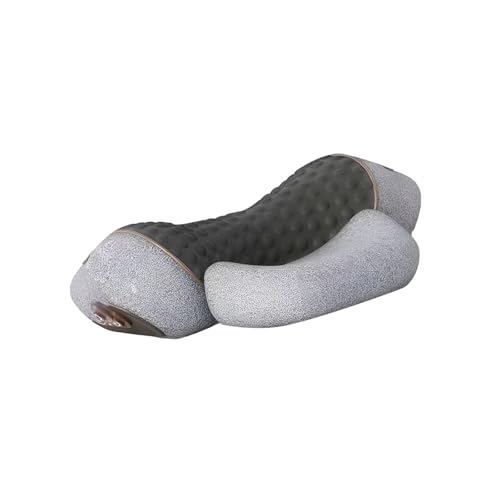 YJSG 枕 首が痛くならない 枕 低反発枕 安眠まくら 快眠 肩こり 高反発 抱き枕 仰向けが多い方向け 横向き 対応 年配の方、恋人、夫、妻、友人へのギフト,Space gray