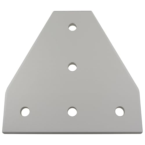 Plaque de raccordement aluminium anodisé type I/B 131x131x6 à visser avec vis M8