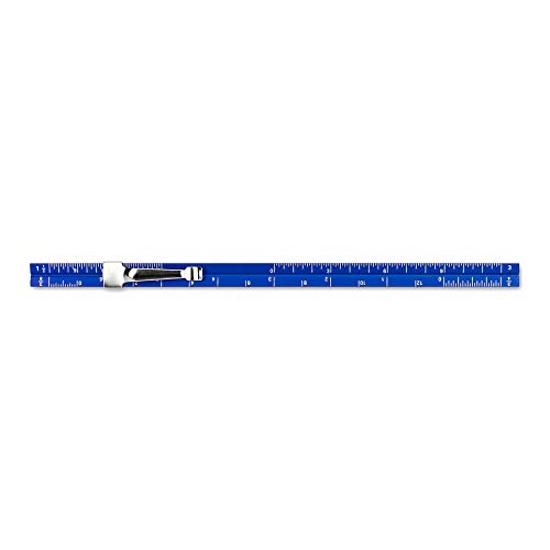 Image of Alumicolor Aluminum Architect Pocket Scale With Clip, 6IN, Blue
