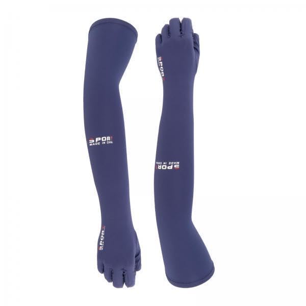 bnf Cooling Arm Sleeves Fingerless Gloves Blue Sun Protection for Outdoor Fishing, Active Sports & Summer Comfort All-Day Cooling One Size, Elastic Ice Silk Material for Women & Men-picture-25