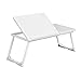 Produktbild Coavas Laptop Tisch Bett Schreibtisch für 14-17 Zoll Laptop Faltbar Sofa Notebook Stand mit 4 einstellbaren Ebenen für die Maus Weiß
