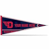 Rico Industries NCAA Dayton Flyers Personalized - Custom 12" x 30" Soft Felt Pennant - EZ to Hang