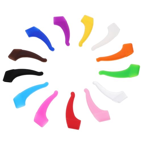HOMOCONO 26 Pairs Glasses Anti-slip Cover Shoes for Eyewear Eyeglass Temple Sleeve Glass Retainers Glasses Temple Tips Eyeglass Ear Pads Eyeglass Ear Cushions Silicone Glass Ear Pads