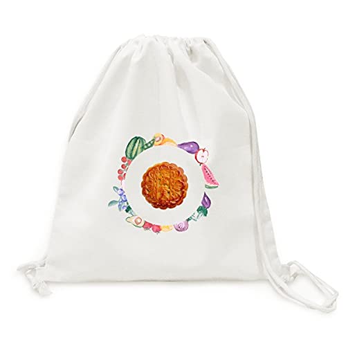 Sac en tissu festival gâteaux de lune, l'emballage cadeau idéal