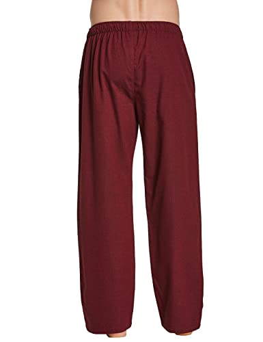 YINCOZI Men's 100% Cotton Super Soft Flannel Buffalo Plaid Pajama Pants with Pockets4