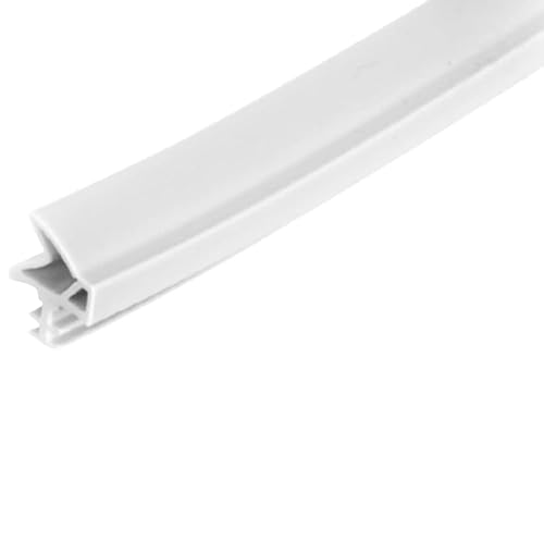 cyclingcolors Junta de Goma para puertas e ventanas blanco 12mm Perfil de estanqueidad tira de Sellado Burletes Aislante Acústico, 1 metro